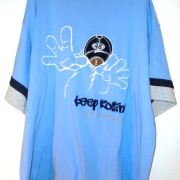 Keep Rolllin' Men's 3XL 48 Jeans Co T Shirt Embroidered Hip Hop Grunge Urban - Picture 1 of 4